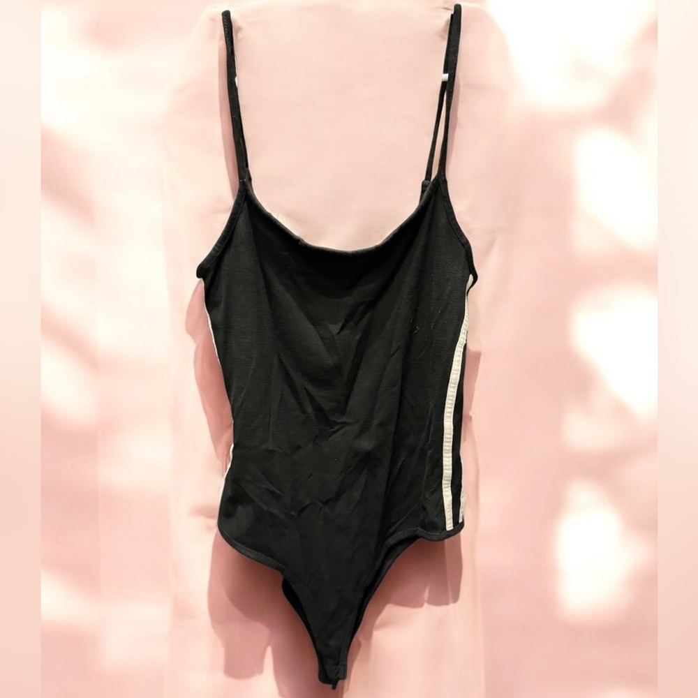 Ambiance Elegant Black Apparel tank top bodysuit LARGE